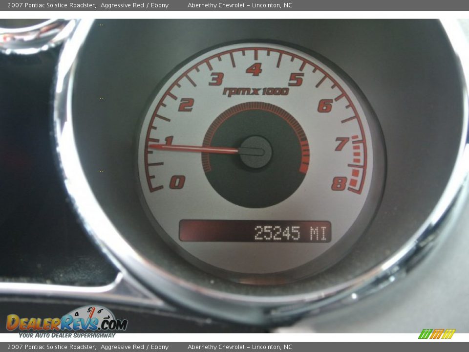 2007 Pontiac Solstice Roadster Aggressive Red / Ebony Photo #14