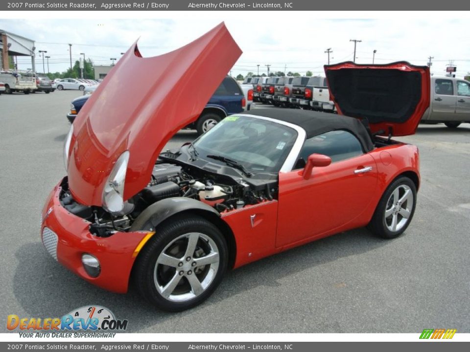 2007 Pontiac Solstice Roadster Aggressive Red / Ebony Photo #19