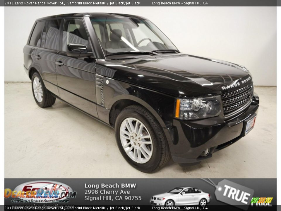 2011 Land Rover Range Rover HSE Santorini Black Metallic / Jet Black/Jet Black Photo #1
