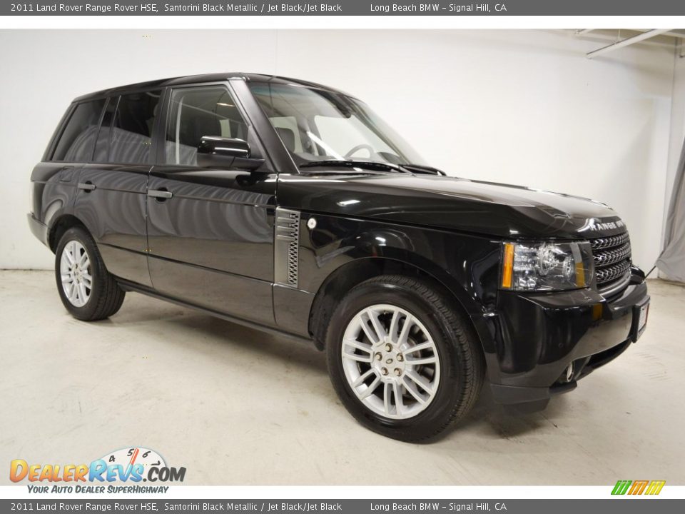 2011 Land Rover Range Rover HSE Santorini Black Metallic / Jet Black/Jet Black Photo #2