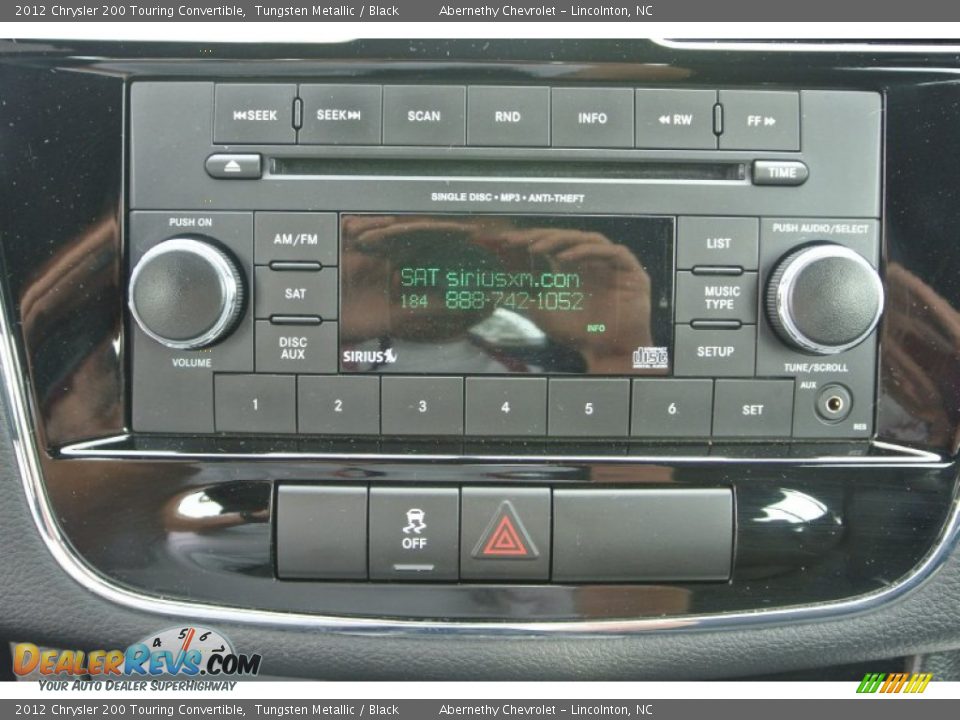 Audio System of 2012 Chrysler 200 Touring Convertible Photo #12