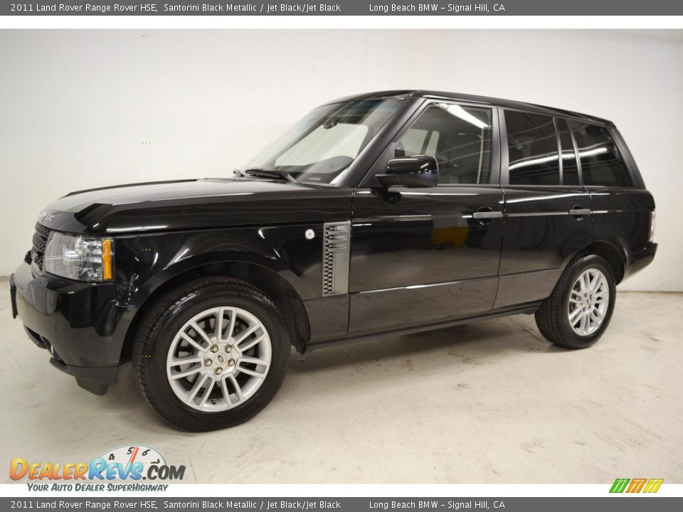 2011 Land Rover Range Rover HSE Santorini Black Metallic / Jet Black/Jet Black Photo #6