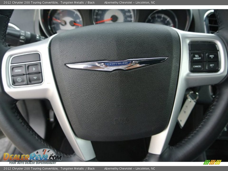 2012 Chrysler 200 Touring Convertible Tungsten Metallic / Black Photo #13