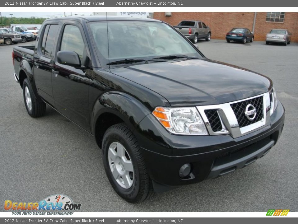 2012 Nissan Frontier SV Crew Cab Super Black / Steel Photo #1