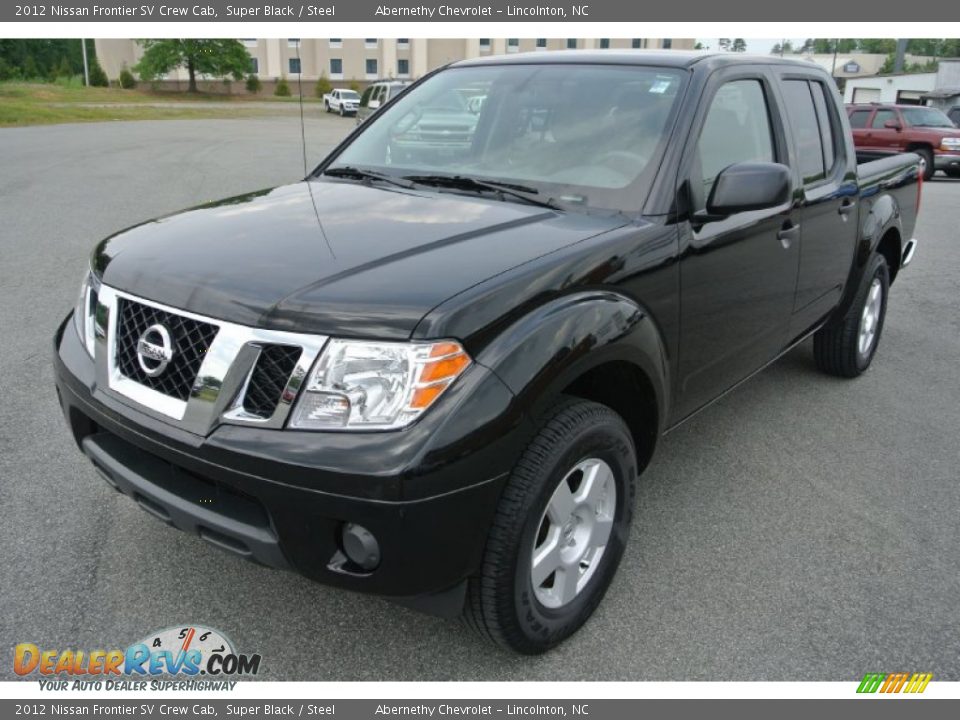 2012 Nissan Frontier SV Crew Cab Super Black / Steel Photo #2