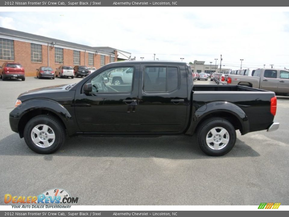 2012 Nissan Frontier SV Crew Cab Super Black / Steel Photo #3