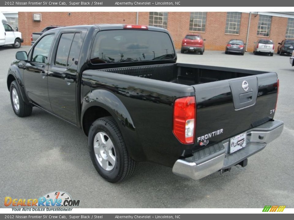 2012 Nissan Frontier SV Crew Cab Super Black / Steel Photo #4
