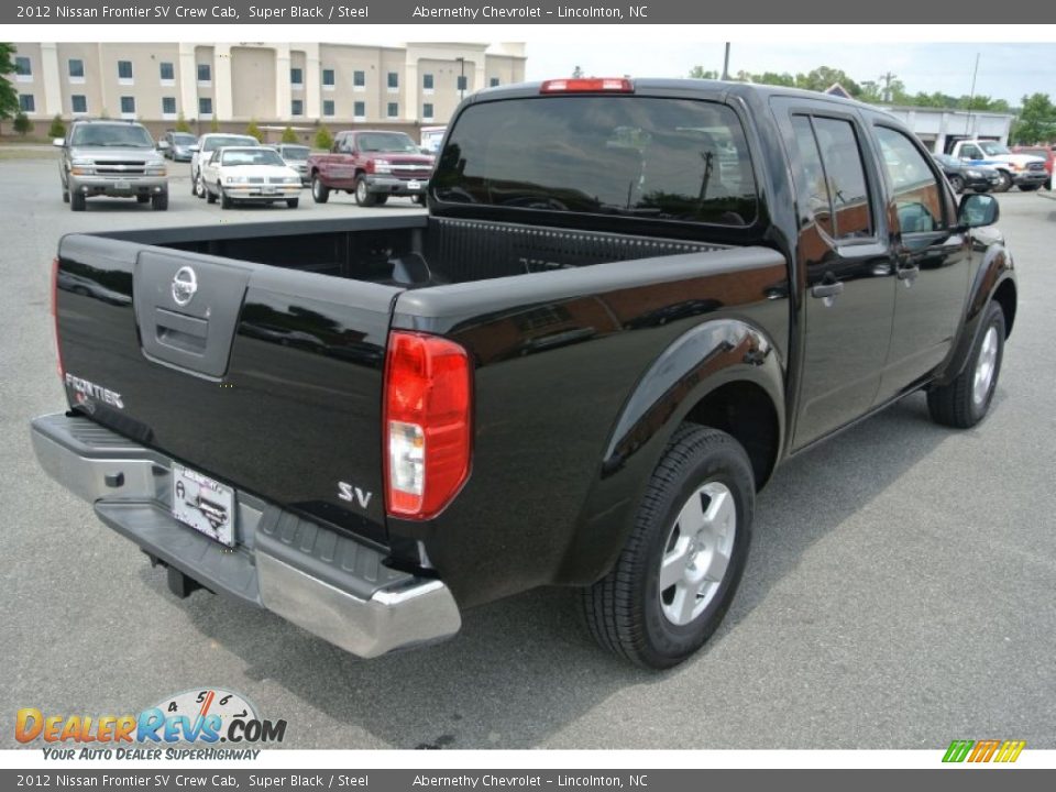 2012 Nissan Frontier SV Crew Cab Super Black / Steel Photo #5