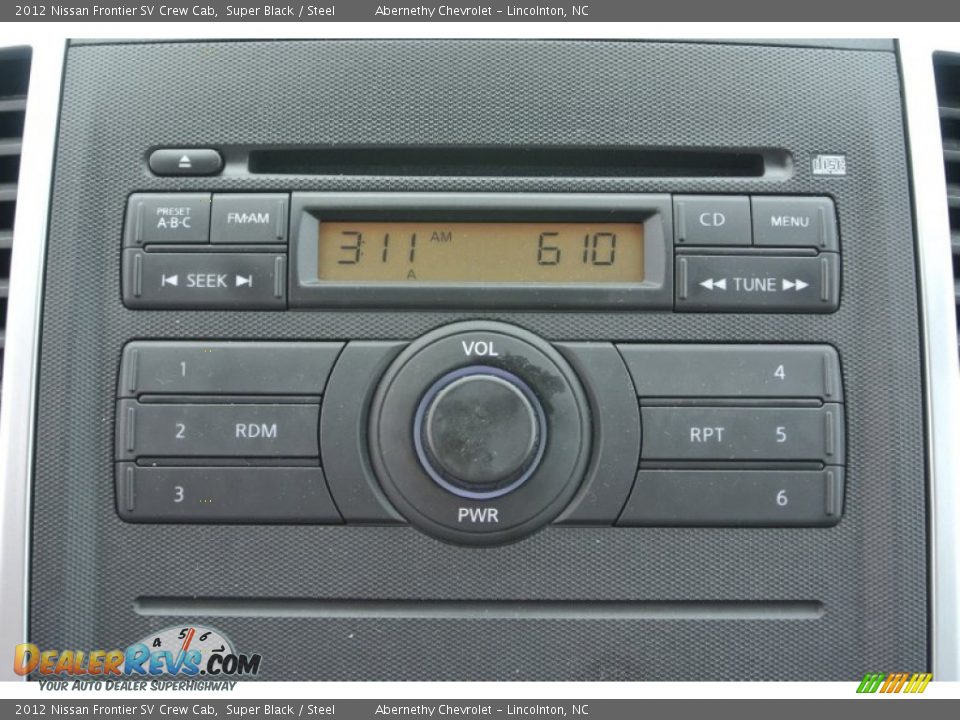 2012 Nissan Frontier SV Crew Cab Super Black / Steel Photo #12