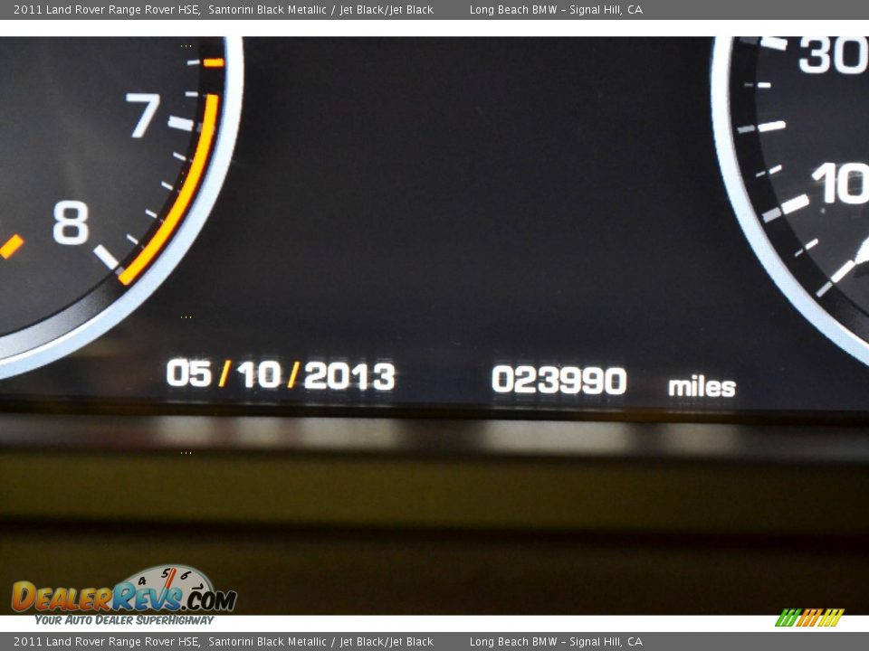 2011 Land Rover Range Rover HSE Santorini Black Metallic / Jet Black/Jet Black Photo #19