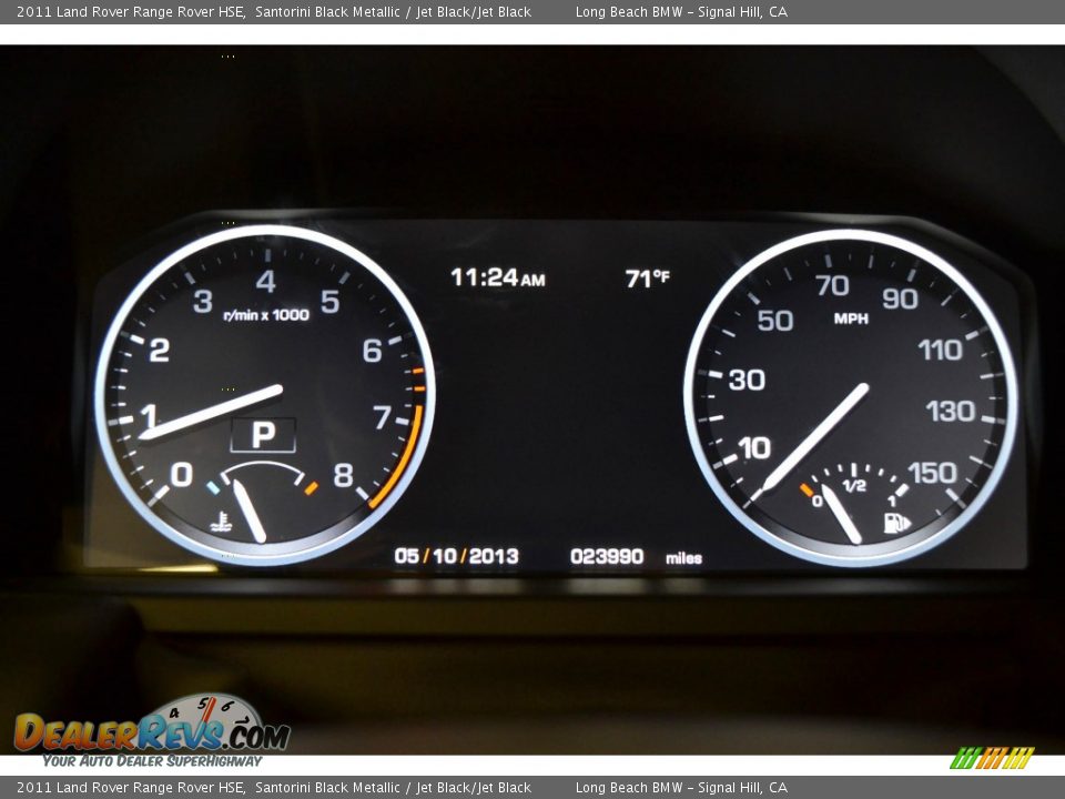 2011 Land Rover Range Rover HSE Santorini Black Metallic / Jet Black/Jet Black Photo #20