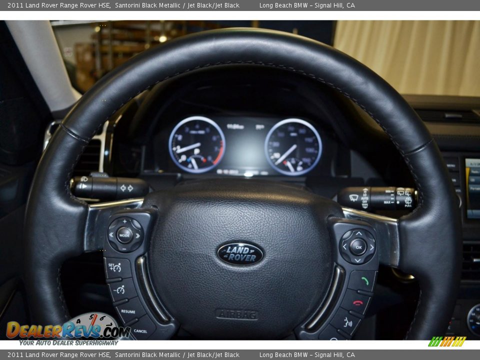 2011 Land Rover Range Rover HSE Santorini Black Metallic / Jet Black/Jet Black Photo #21