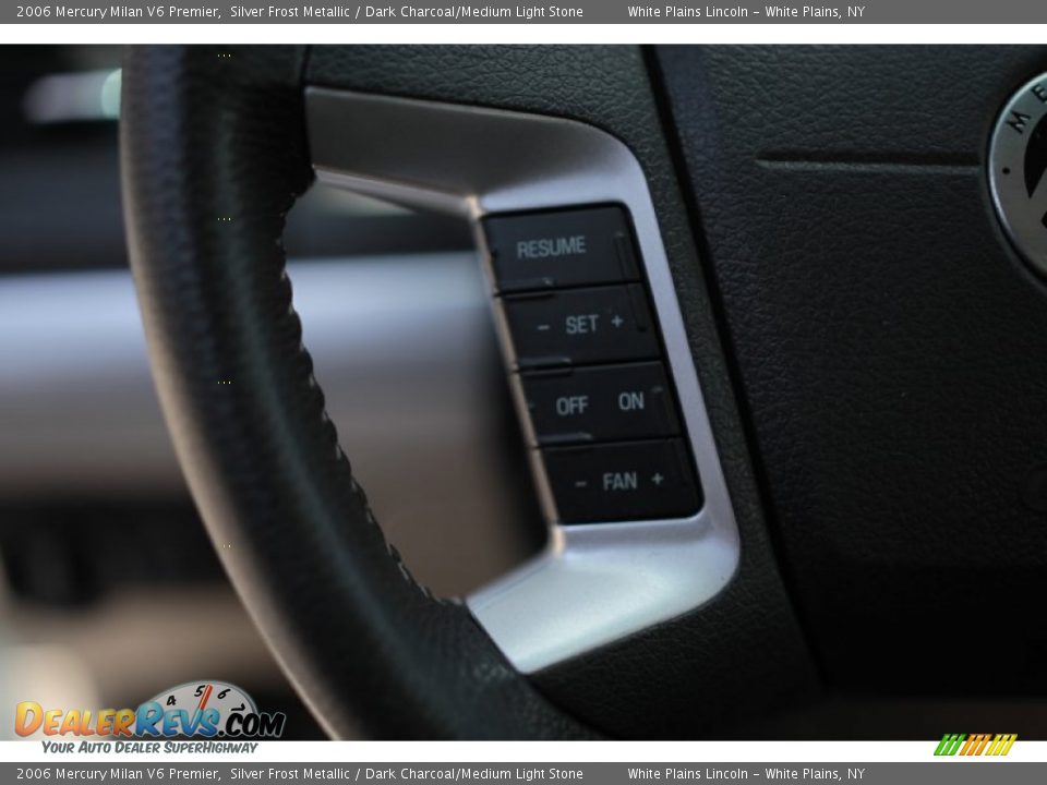 2006 Mercury Milan V6 Premier Silver Frost Metallic / Dark Charcoal/Medium Light Stone Photo #23