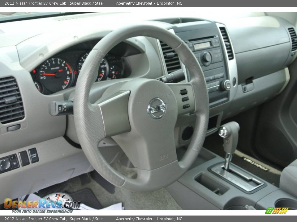 2012 Nissan Frontier SV Crew Cab Super Black / Steel Photo #24