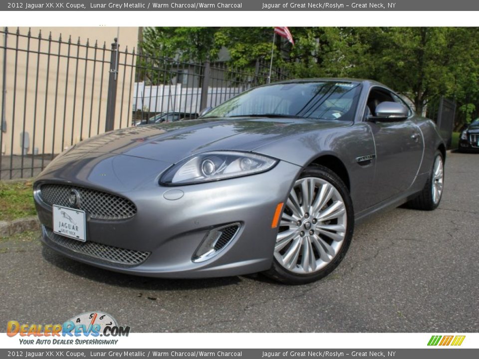 2012 Jaguar XK XK Coupe Lunar Grey Metallic / Warm Charcoal/Warm Charcoal Photo #1