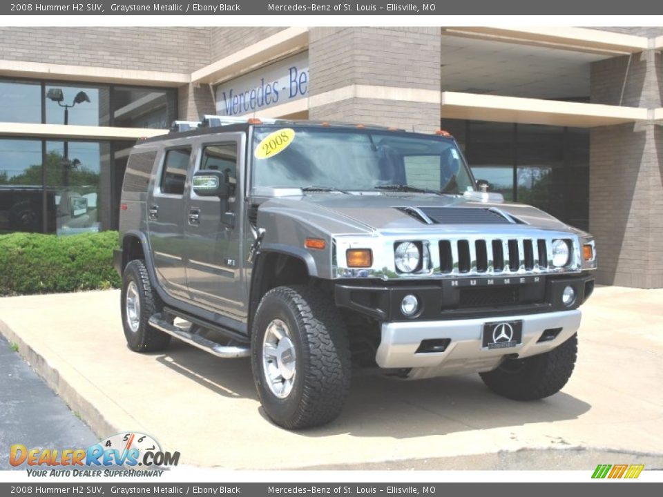 2008 Hummer H2 SUV Graystone Metallic / Ebony Black Photo #1