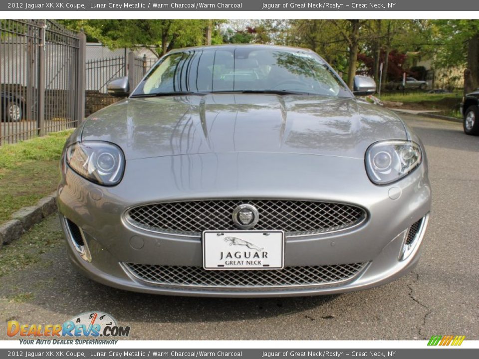 2012 Jaguar XK XK Coupe Lunar Grey Metallic / Warm Charcoal/Warm Charcoal Photo #2