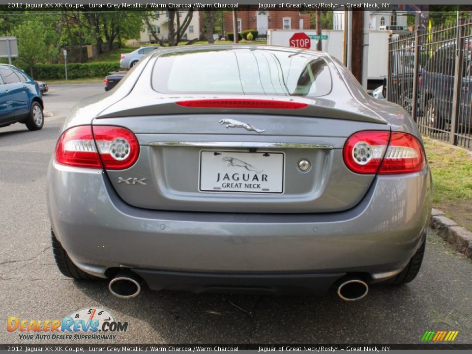 2012 Jaguar XK XK Coupe Lunar Grey Metallic / Warm Charcoal/Warm Charcoal Photo #5