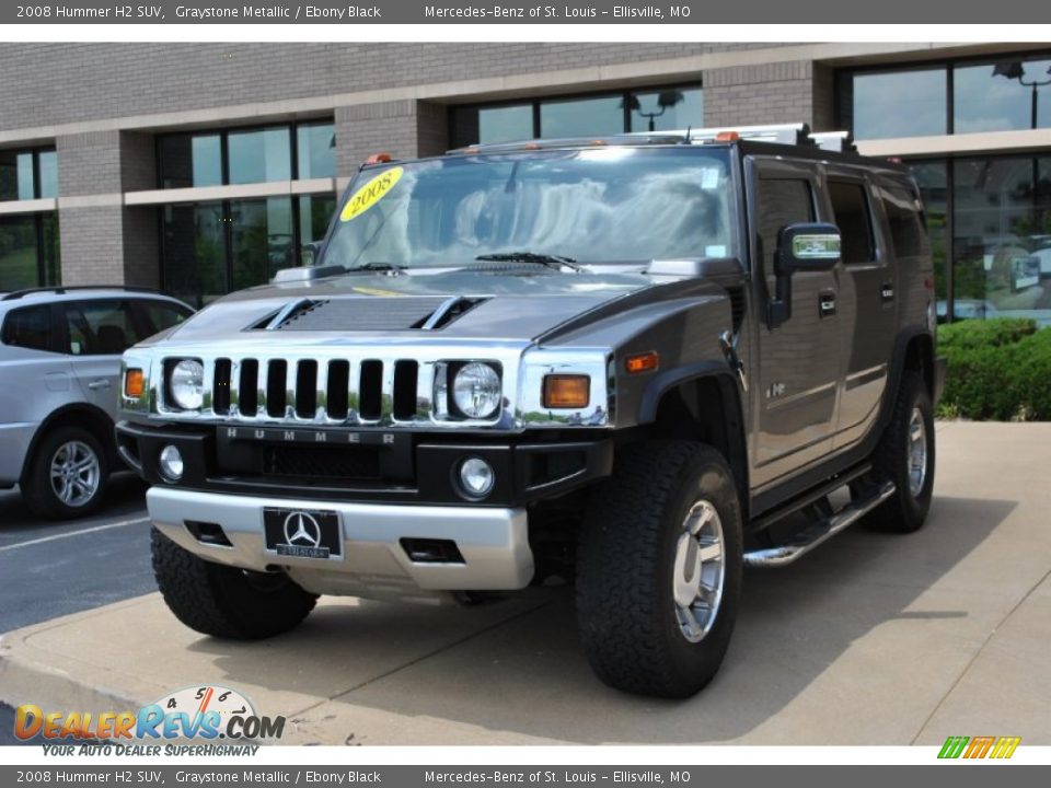 2008 Hummer H2 SUV Graystone Metallic / Ebony Black Photo #7
