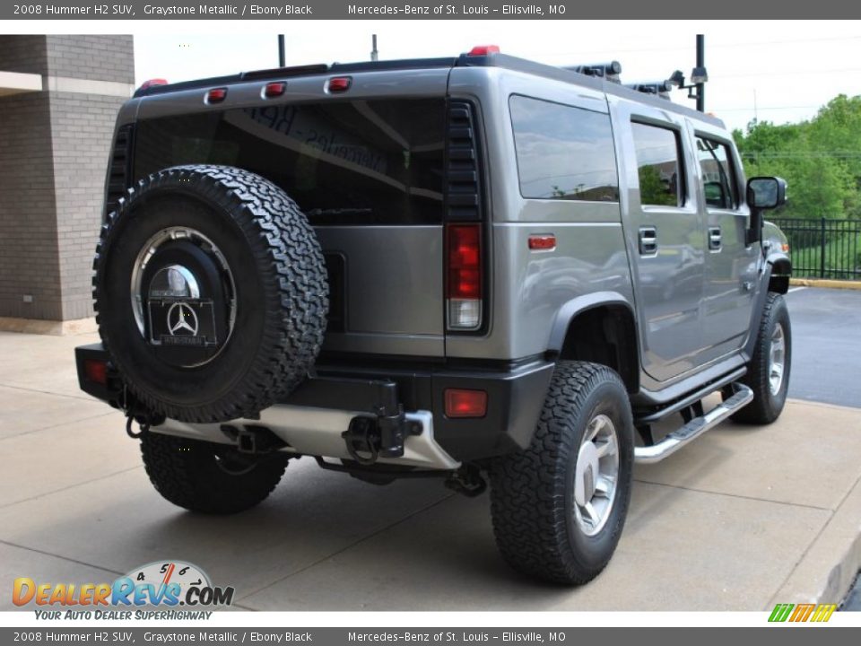 2008 Hummer H2 SUV Graystone Metallic / Ebony Black Photo #9