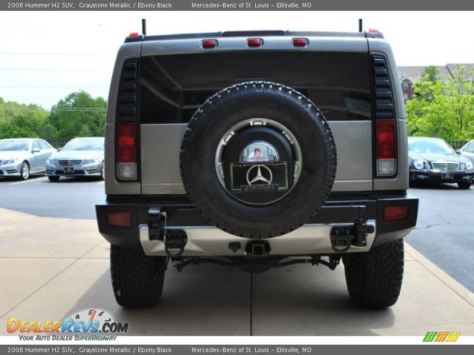 2008 Hummer H2 SUV Graystone Metallic / Ebony Black Photo #10