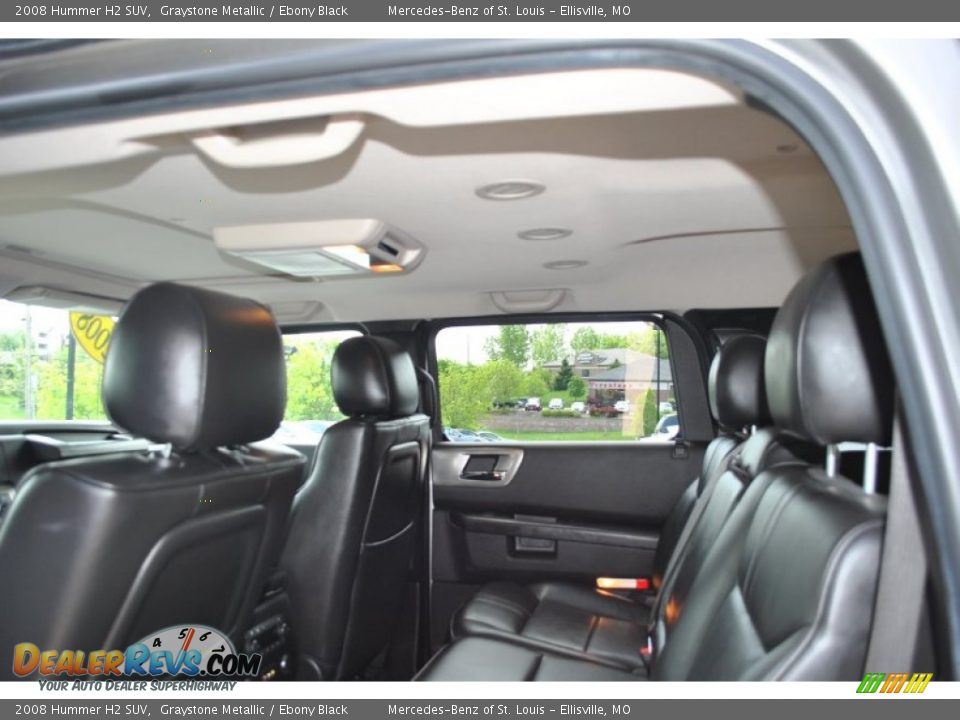 2008 Hummer H2 SUV Graystone Metallic / Ebony Black Photo #14