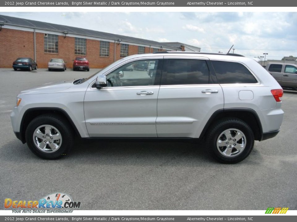 2012 Jeep Grand Cherokee Laredo Bright Silver Metallic / Dark Graystone/Medium Graystone Photo #3