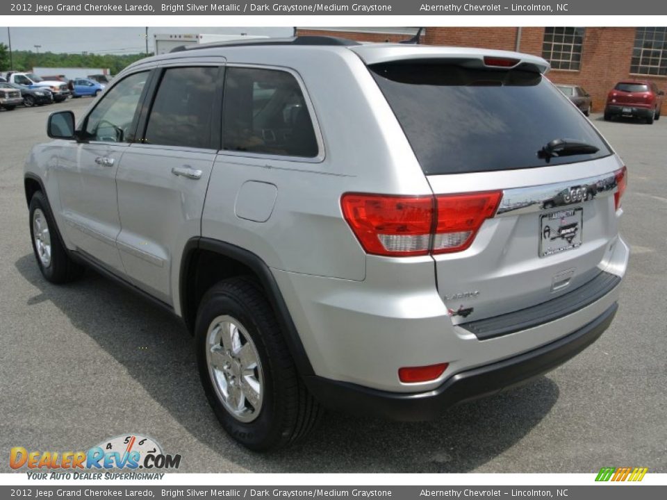 2012 Jeep Grand Cherokee Laredo Bright Silver Metallic / Dark Graystone/Medium Graystone Photo #4