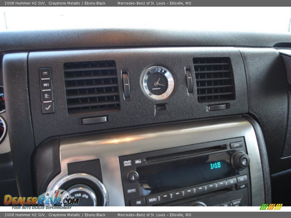 2008 Hummer H2 SUV Graystone Metallic / Ebony Black Photo #24