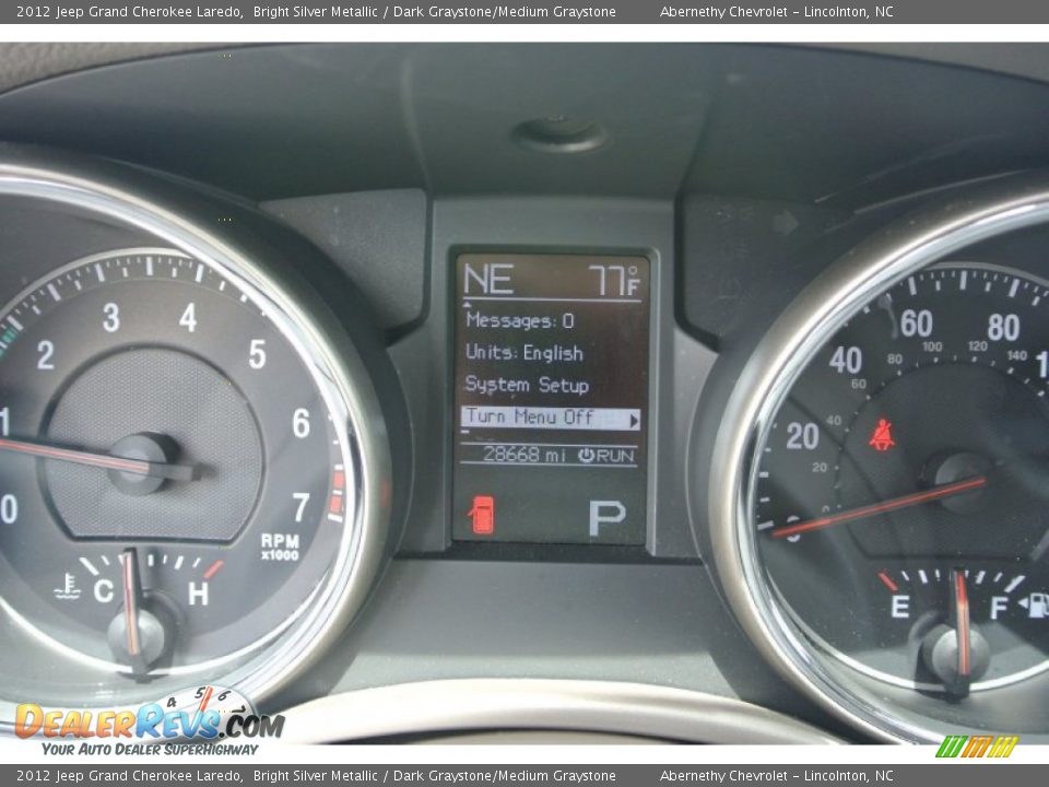 2012 Jeep Grand Cherokee Laredo Bright Silver Metallic / Dark Graystone/Medium Graystone Photo #14