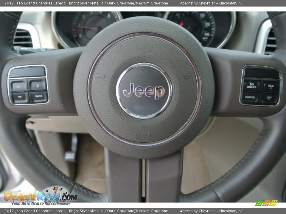 2012 Jeep Grand Cherokee Laredo Bright Silver Metallic / Dark Graystone/Medium Graystone Photo #15
