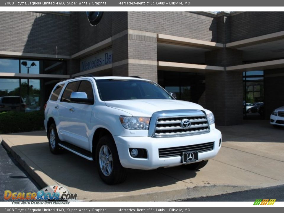 2008 Toyota Sequoia Limited 4WD Super White / Graphite Photo #1