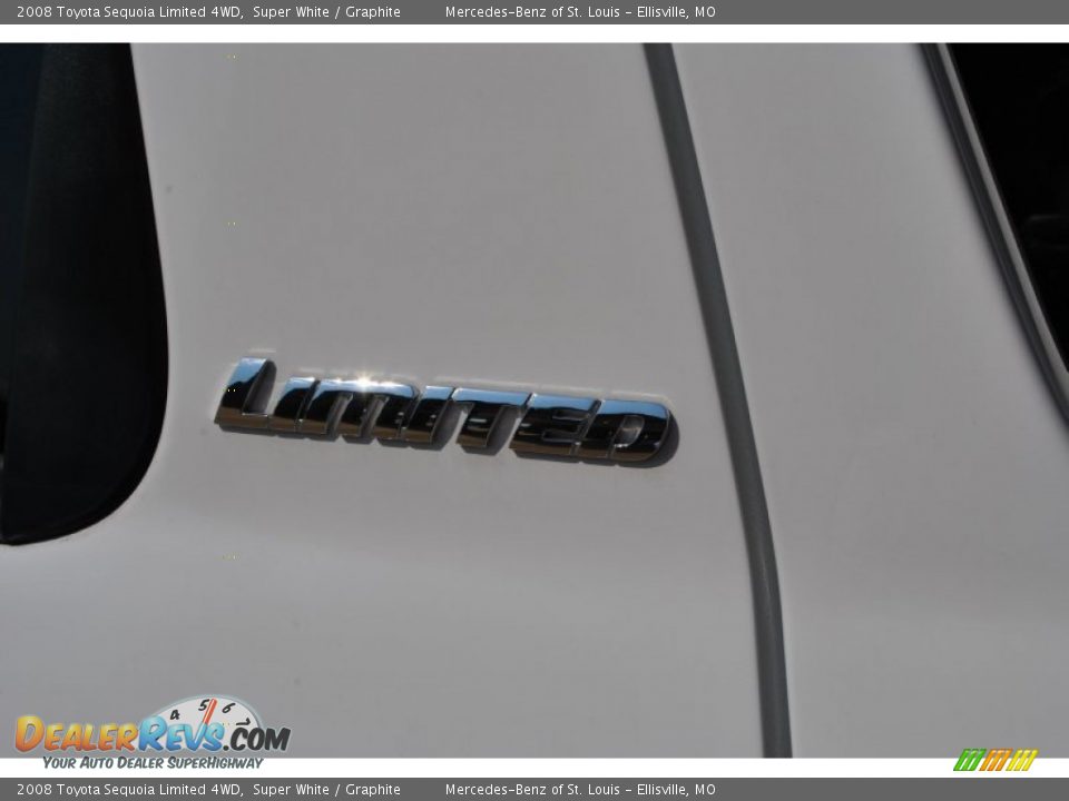 2008 Toyota Sequoia Limited 4WD Super White / Graphite Photo #3