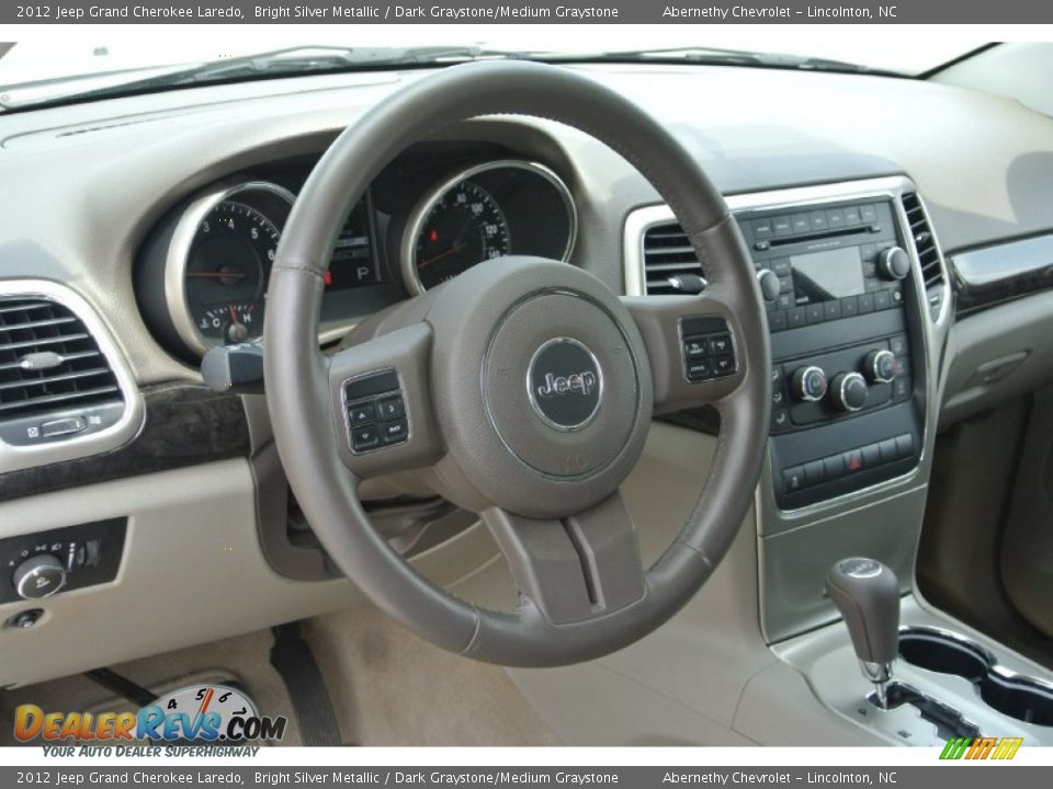 2012 Jeep Grand Cherokee Laredo Bright Silver Metallic / Dark Graystone/Medium Graystone Photo #25