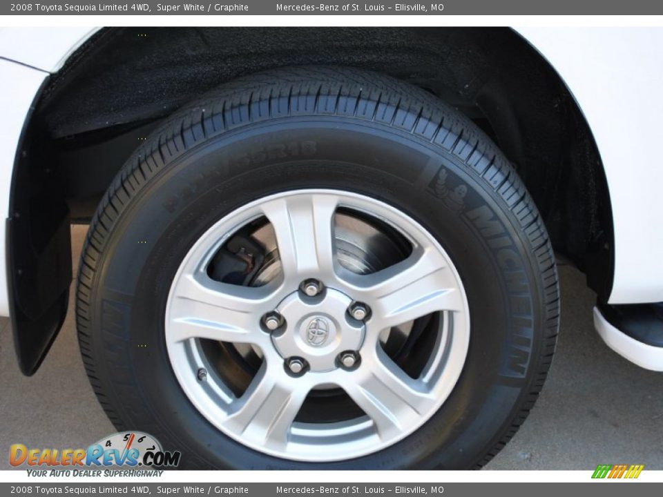 2008 Toyota Sequoia Limited 4WD Super White / Graphite Photo #6