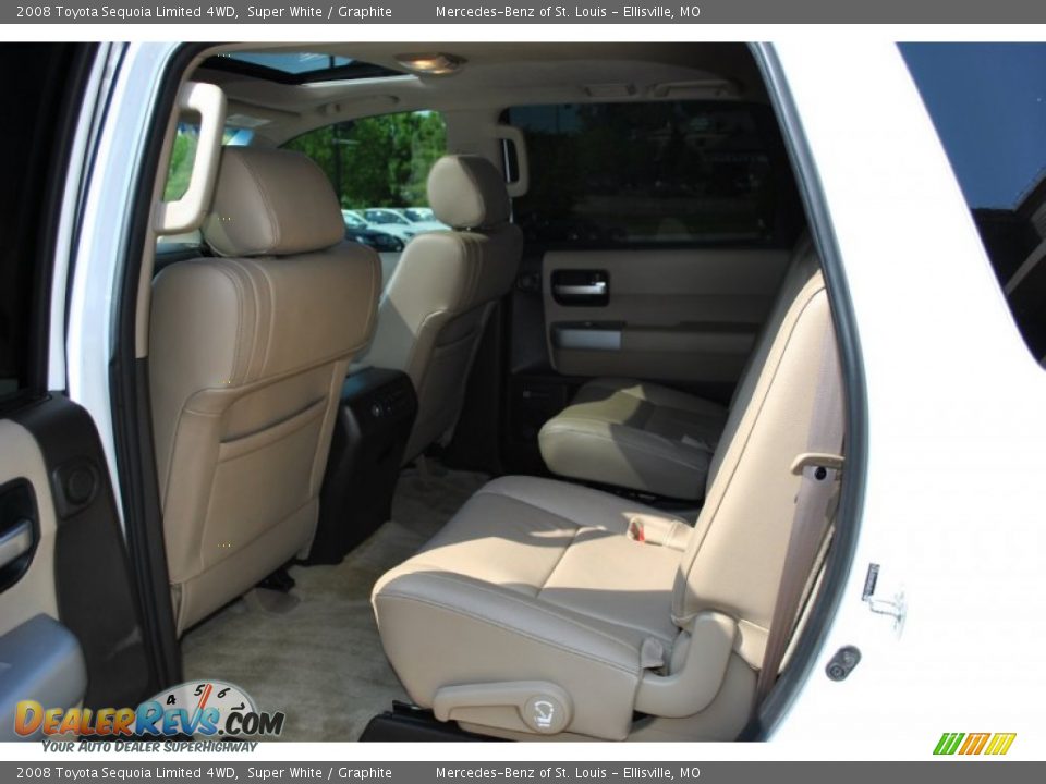 2008 Toyota Sequoia Limited 4WD Super White / Graphite Photo #7