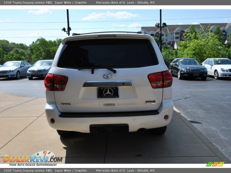 2008 Toyota Sequoia Limited 4WD Super White / Graphite Photo #8