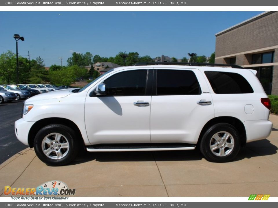 2008 Toyota Sequoia Limited 4WD Super White / Graphite Photo #13