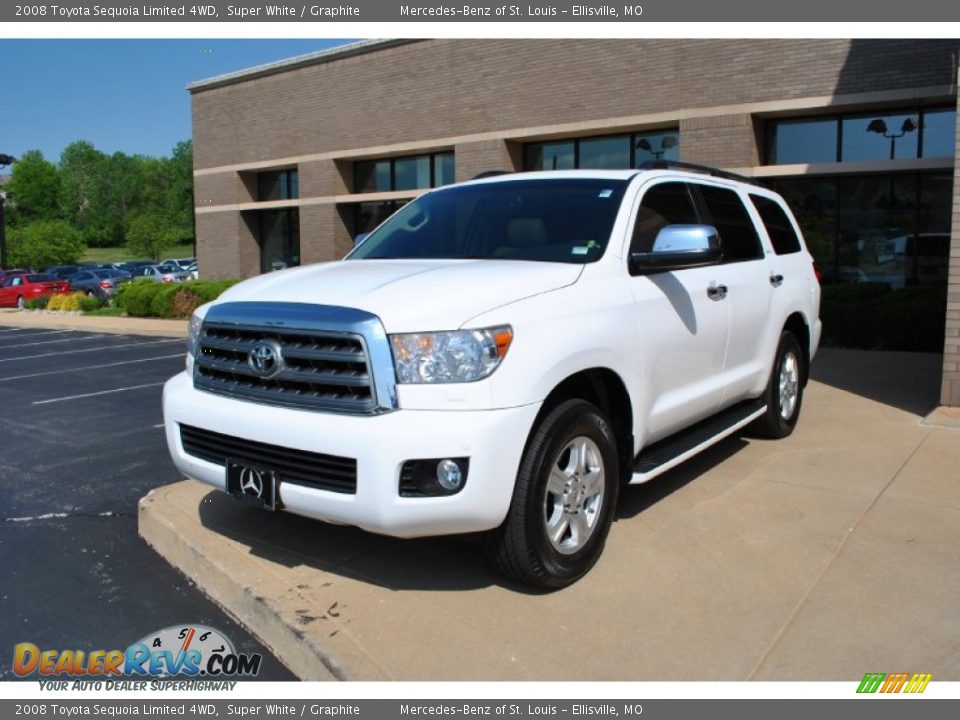 2008 Toyota Sequoia Limited 4WD Super White / Graphite Photo #14