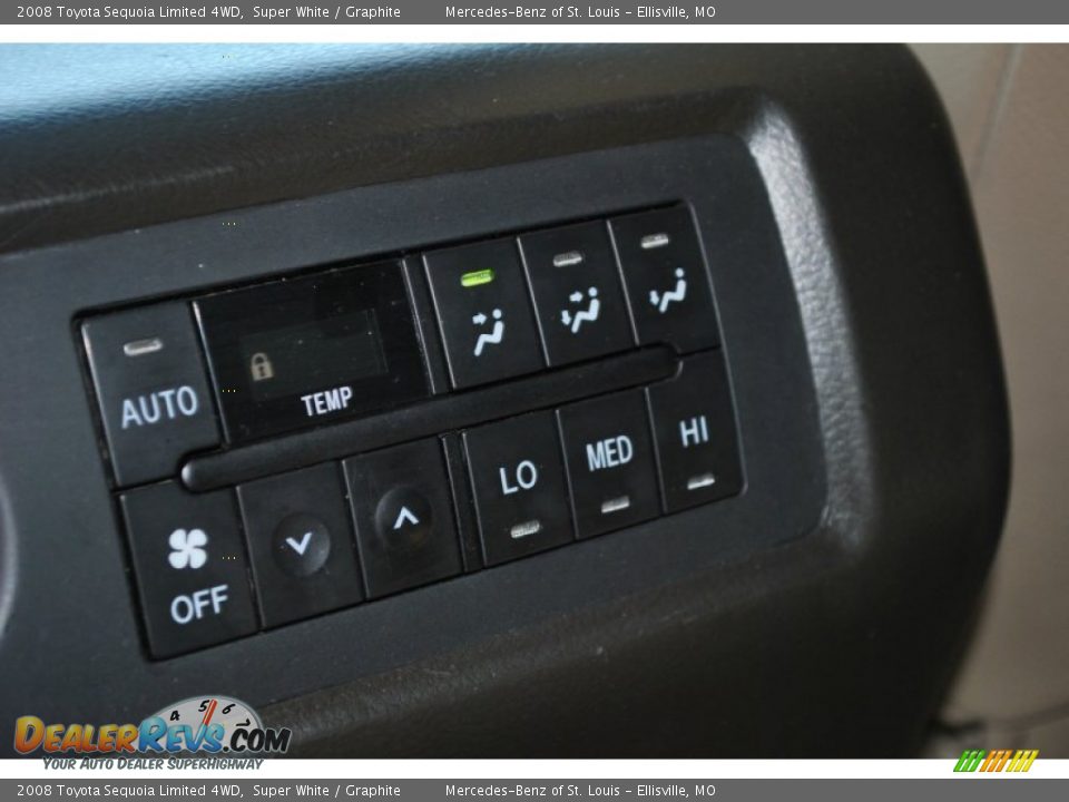 2008 Toyota Sequoia Limited 4WD Super White / Graphite Photo #17