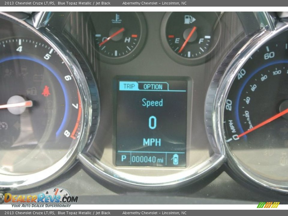 2013 Chevrolet Cruze LT/RS Blue Topaz Metallic / Jet Black Photo #13