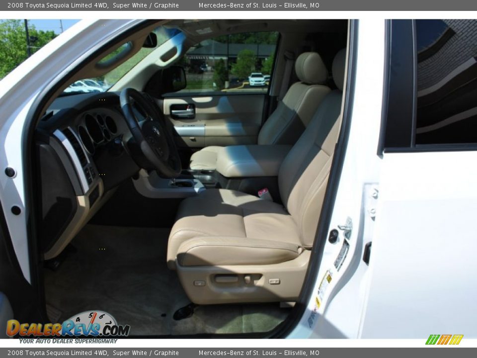2008 Toyota Sequoia Limited 4WD Super White / Graphite Photo #20