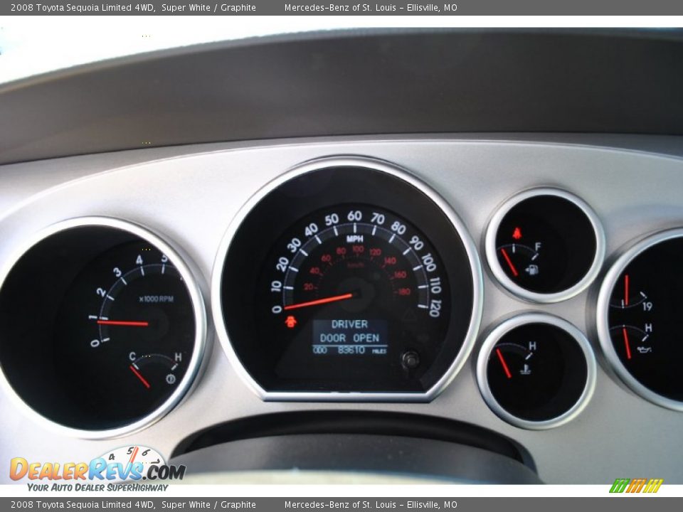 2008 Toyota Sequoia Limited 4WD Gauges Photo #23