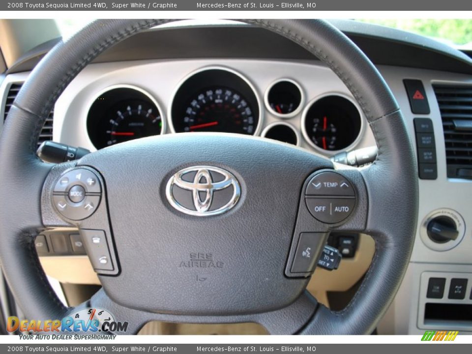 2008 Toyota Sequoia Limited 4WD Steering Wheel Photo #24