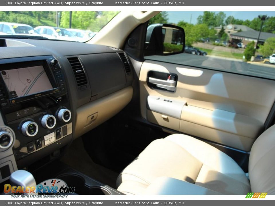 2008 Toyota Sequoia Limited 4WD Super White / Graphite Photo #30