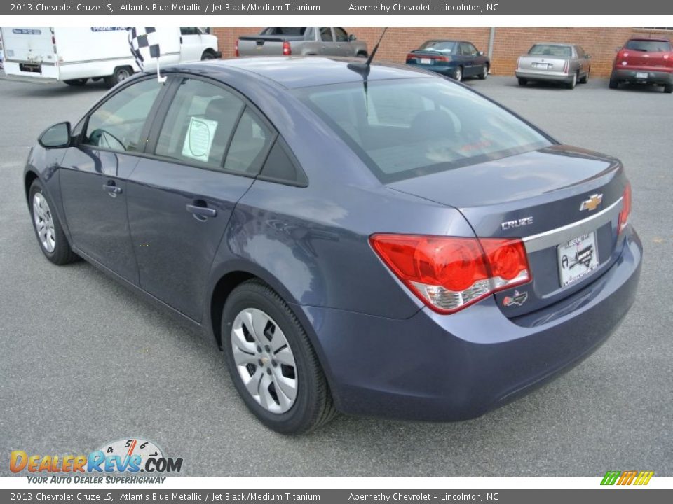 2013 Chevrolet Cruze LS Atlantis Blue Metallic / Jet Black/Medium Titanium Photo #4