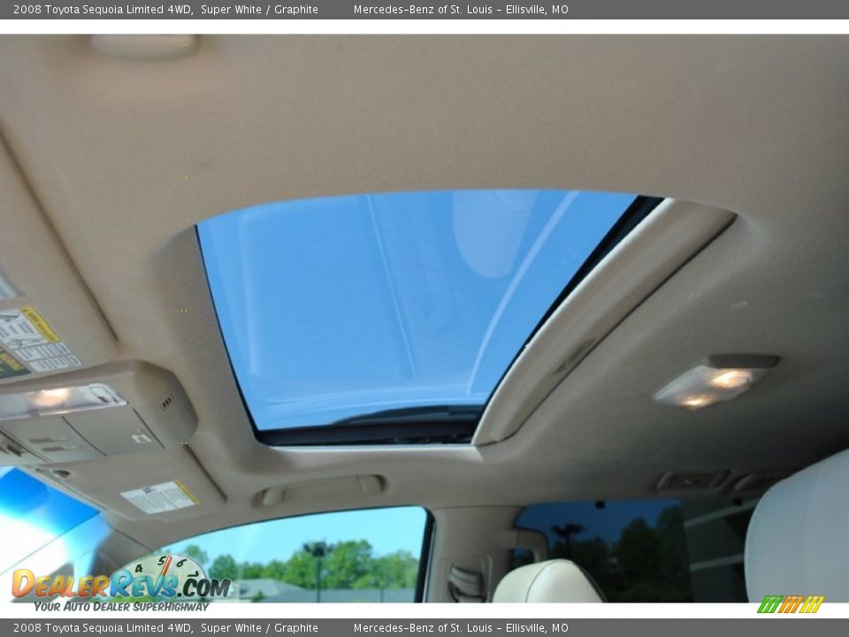 2008 Toyota Sequoia Limited 4WD Super White / Graphite Photo #32