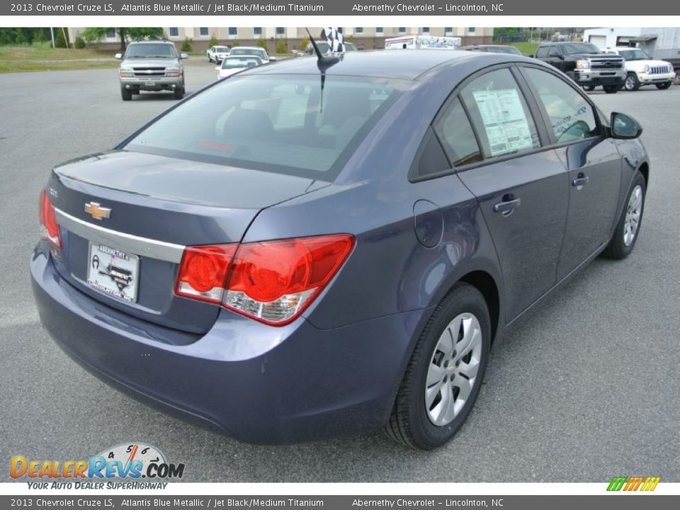 2013 Chevrolet Cruze LS Atlantis Blue Metallic / Jet Black/Medium Titanium Photo #5