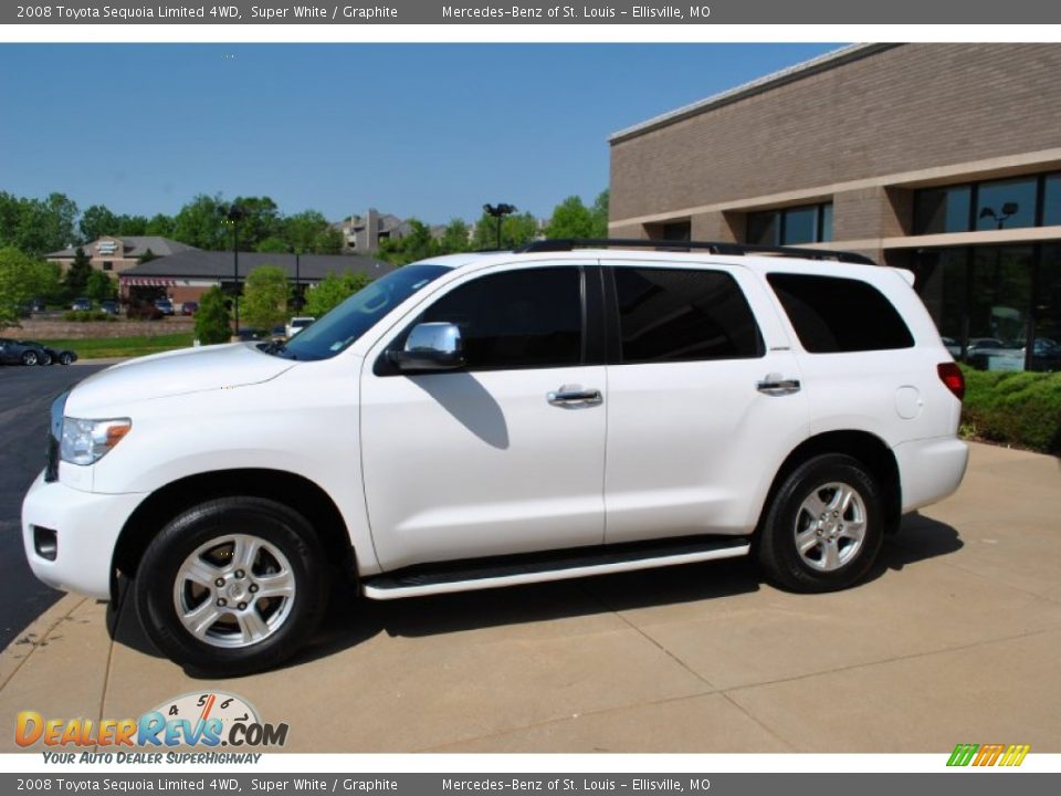 Super White 2008 Toyota Sequoia Limited 4WD Photo #33