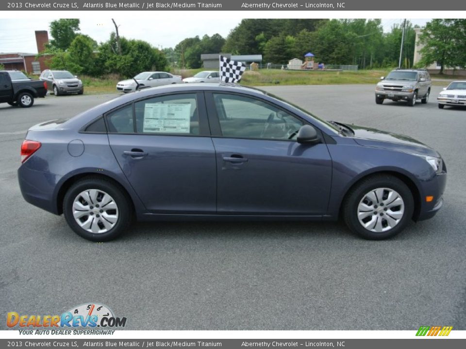 2013 Chevrolet Cruze LS Atlantis Blue Metallic / Jet Black/Medium Titanium Photo #6